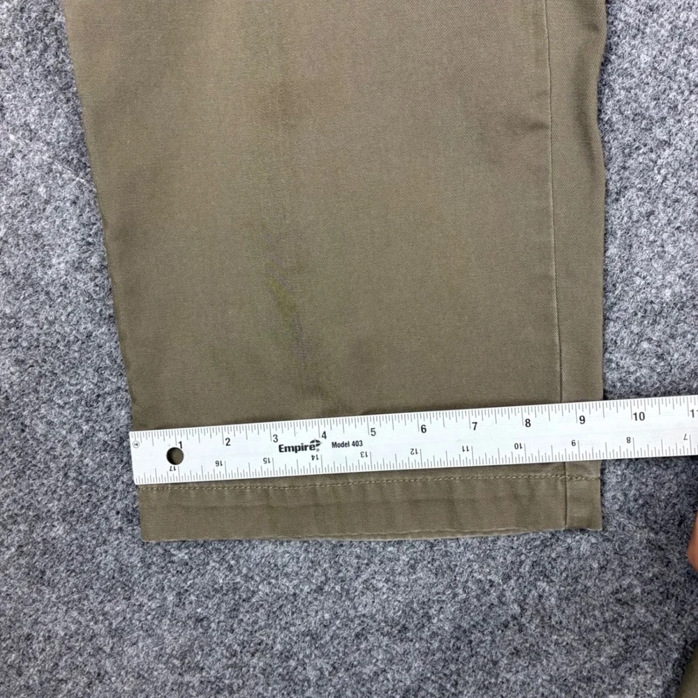 Vintage Columbia Men Size 36x30 Chino Pant Olive Green Cotton Twill Straight Leg